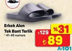 JUNO ERKEK ALEN TEK BANT TERLİK